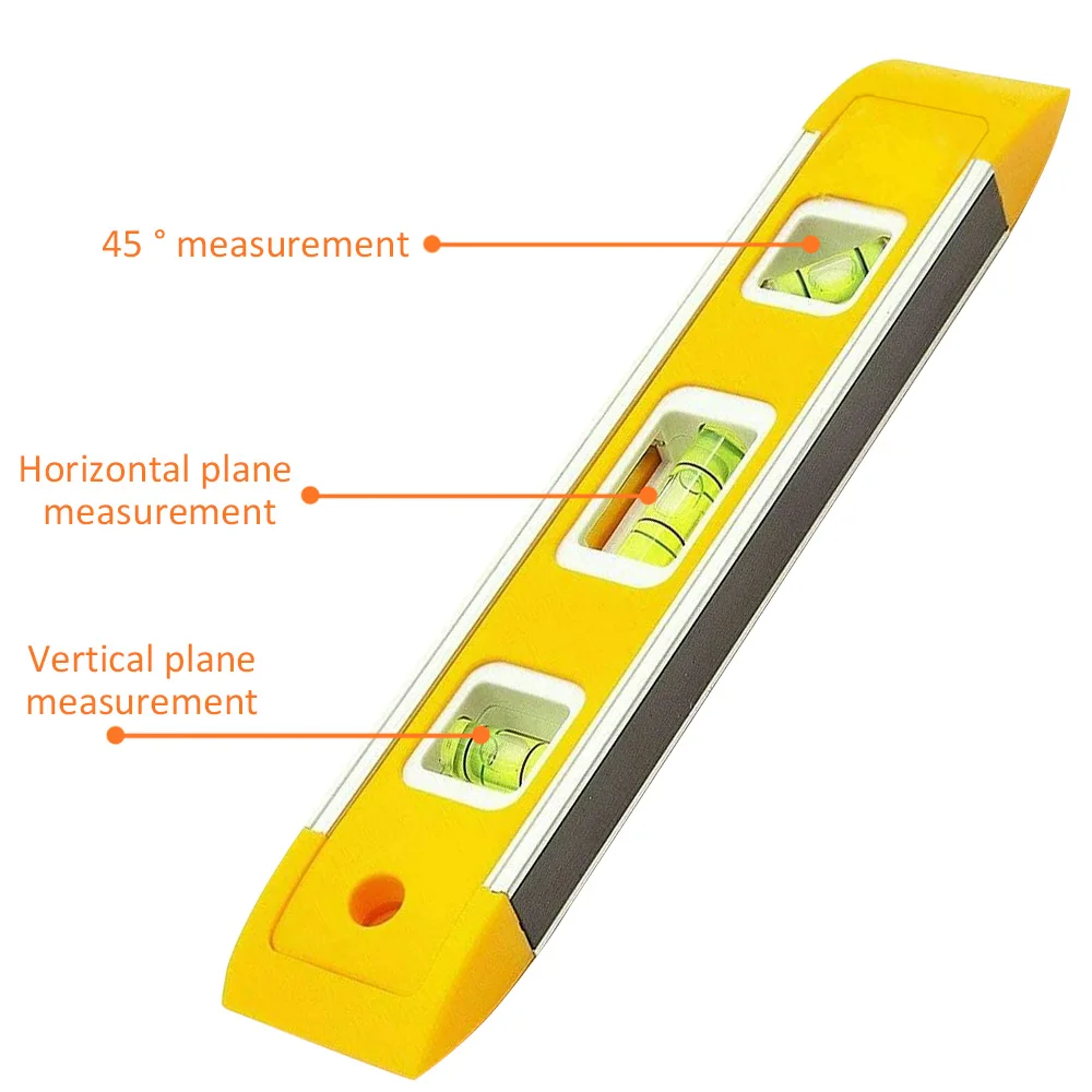 High Precision Spirit Level Magnetic High Bearing Ruler Lever Bubbles Rustproof Horizontal Ruler Spirit Level Balance Ruler 9 In
High Precision Spirit Level Magnetic High Bearing Ruler Lever Bubbles Rustproof Horizontal Ruler Spirit Level Balance Ruler 9 In