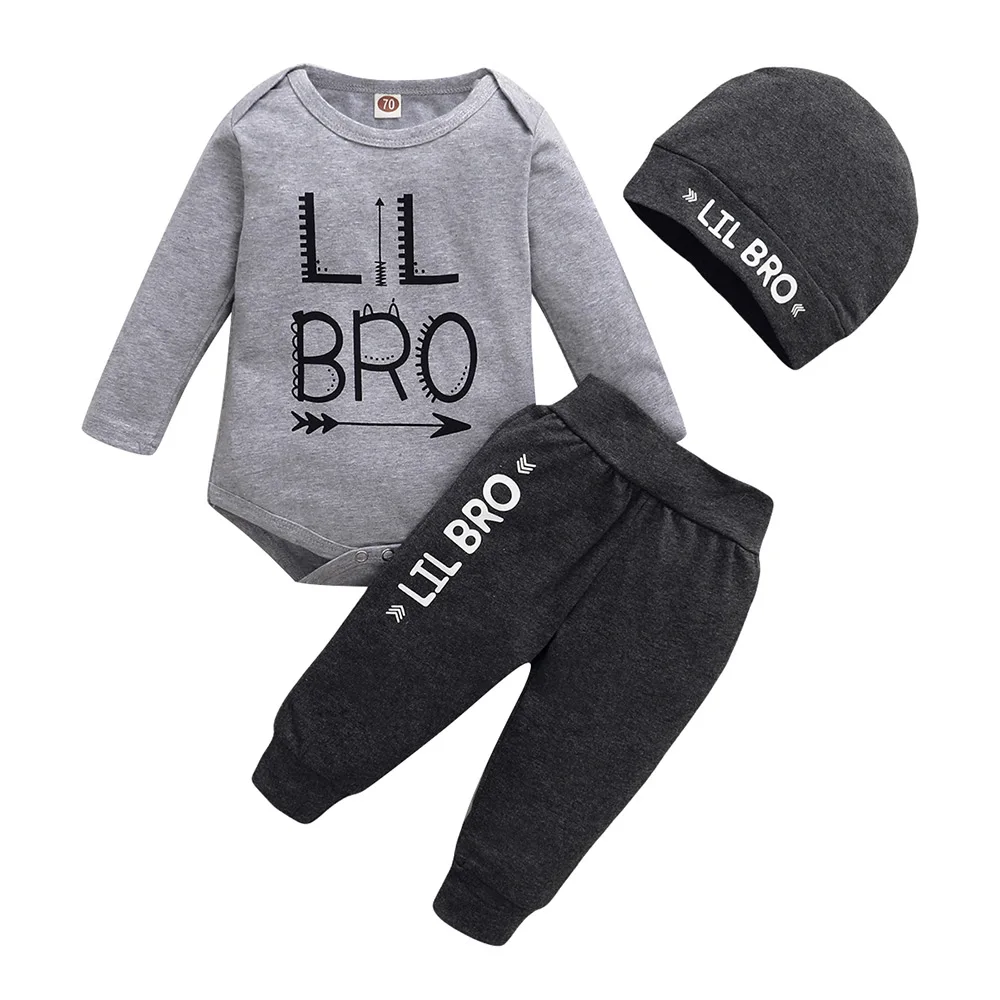 Newborn Baby Boys Hat Letter Print Round Neck Cotton Pants Spring Autumn Elastic Waist Casual Long Sleeve Pullover 3 Piece Set
Newborn Baby Boys Hat Letter Print Round Neck Cotton Pants Spring Autumn Elastic Waist Casual Long Sleeve Pullover 3 Piece Set