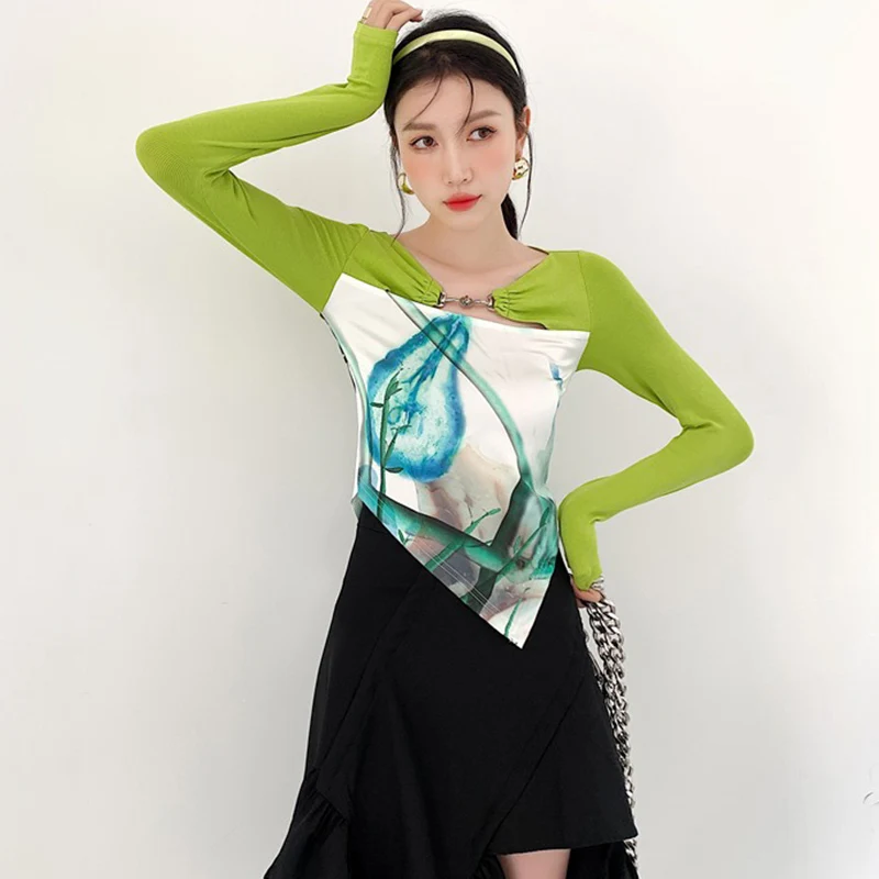 Summer Women's Clothes Tops Tee V-Neck Full Sleeves Tops Tshirts Ladies Patchwork Blouse Cotton Streetwear Pullover Femme Tee Sh
Summer Women's Clothes Tops Tee V-Neck Full Sleeves Tops Tshirts Ladies Patchwork Blouse Cotton Streetwear Pullover Femme Tee Sh