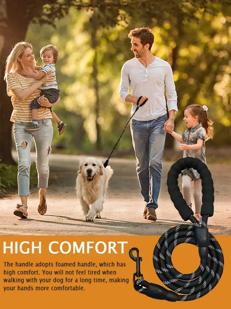 Dog Leash Strong Durable Pet Large Dog Reflective Walking Rope 360 Degree For Small Medium Large Dogs Pet Supplies Dog Collar
Dog Leash Strong Durable Pet Large Dog Reflective Walking Rope 360 Degree For Small Medium Large Dogs Pet Supplies Dog Collar