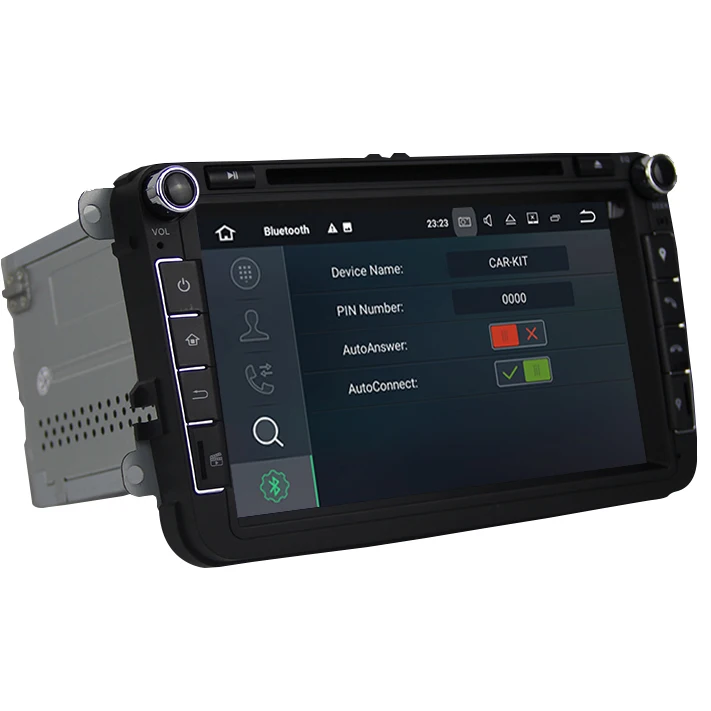 Автомобильный мультимедийный dvd-плеер 8 ядер Android 6 0 2 Гб ОЗУ 32 ПЗУ 2Din для VW/Skoda с