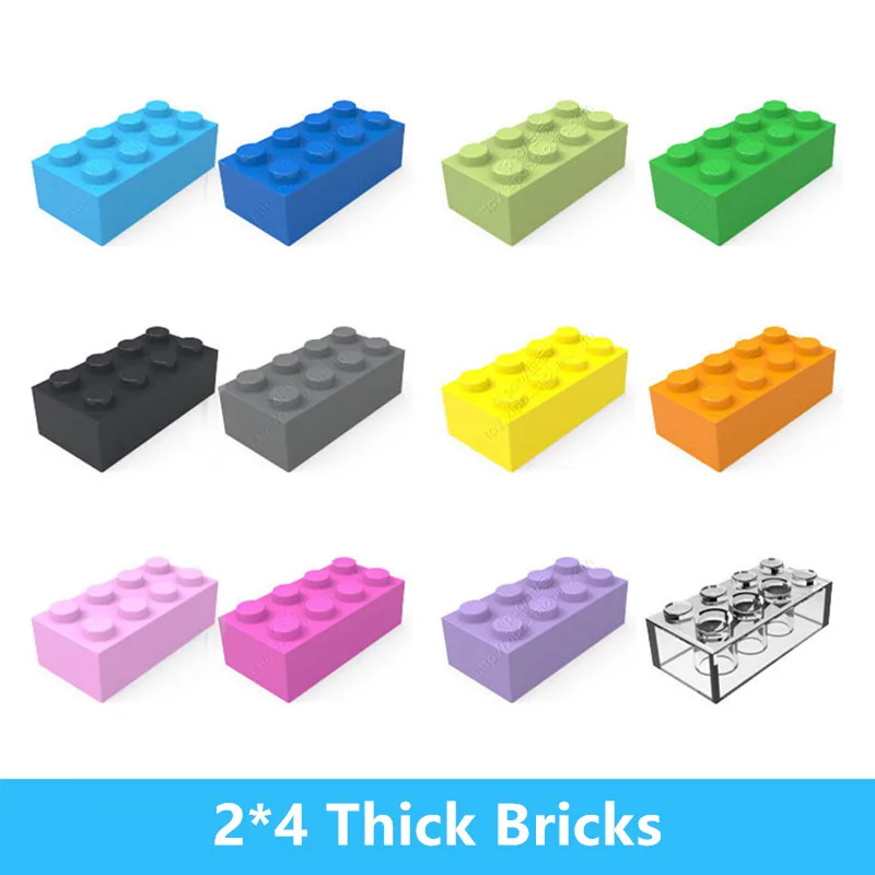 40PCS DIY Building Blocks Thick Bricks 2x4 Dots Creative Size Compatible With 3002 Plastic Educational Toys for Children
40PCS DIY Building Blocks Thick Bricks 2x4 Dots Creative Size Compatible With 3002 Plastic Educational Toys for Children