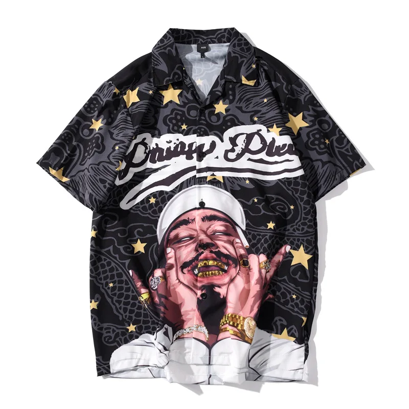 Vintage Shirt Summer New Men Hawaiian Short Sleeve Shirt Men Casual Funny Rapper Print Beach Shirts Man Oversized Hemd Blusas
Vintage Shirt Summer New Men Hawaiian Short Sleeve Shirt Men Casual Funny Rapper Print Beach Shirts Man Oversized Hemd Blusas