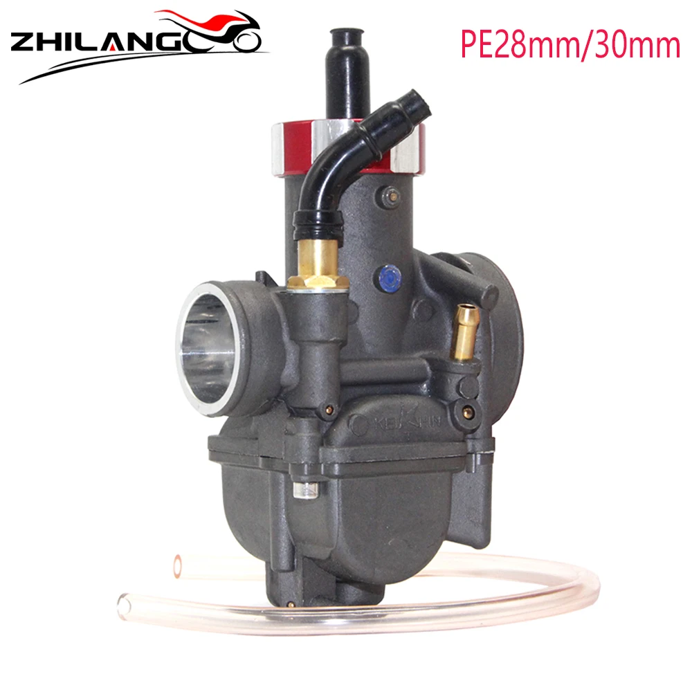 PE28mm/30mm pull damper Carburedor super performance racing carburettor for motorcycle ATV PE28 Qiaogefuxi GY6 locomotive
PE28mm/30mm pull damper Carburedor super performance racing carburettor for motorcycle ATV PE28 Qiaogefuxi GY6 locomotive
