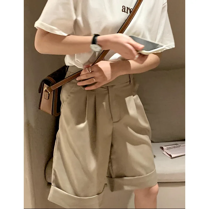 2021 Summer Elegant Women Suit Shorts Wide Leg Shorts High Waist Straight Tube Korean Loose Solid Color Hotpants
2021 Summer Elegant Women Suit Shorts Wide Leg Shorts High Waist Straight Tube Korean Loose Solid Color Hotpants
