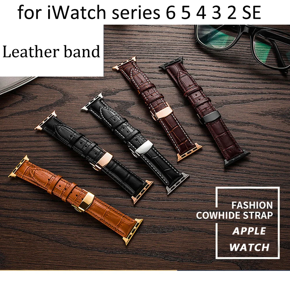 Ремешок кожаный для Apple watch band 44 мм 40 мм, браслет с пряжкой-бабочкой для Iwatch 42 мм 38 мм, apple watch Series 6 5 4 3 2 SE 44
Ремешок кожаный для Apple watch band 44 мм 40 мм, браслет с пряжкой-бабочкой для Iwatch 42 мм 38 мм, apple watch Series 6 5 4 3 2 SE 44