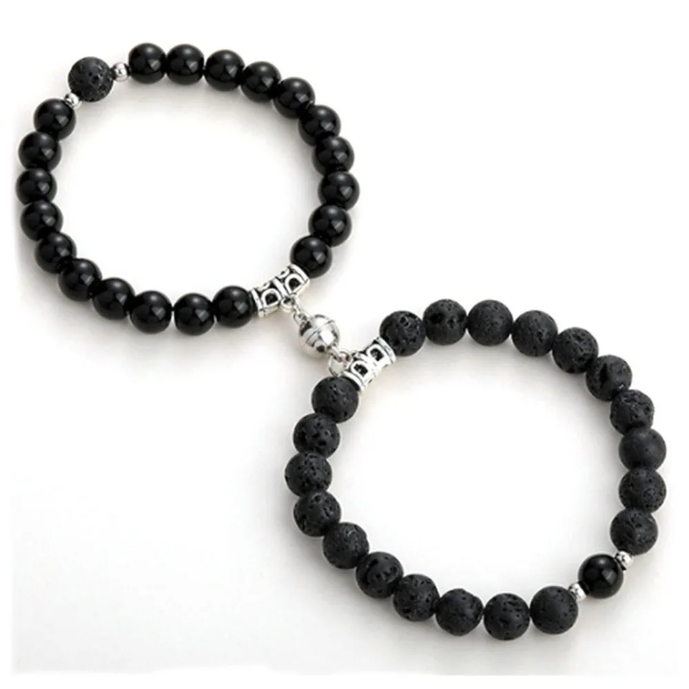 2021 1pair couples charms bracelet Couple Magnetic Bracelet Natural Stone Matching bracelet For Lovers Valentine jewelry Gifts
2021 1pair couples charms bracelet Couple Magnetic Bracelet Natural Stone Matching bracelet For Lovers Valentine jewelry Gifts