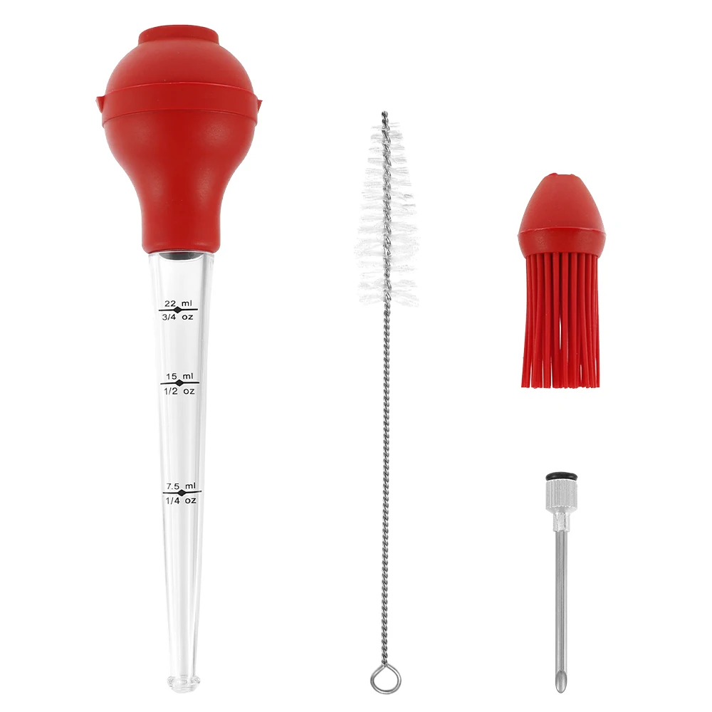 1set Meat Syringes Sauces Marinades Party Turkey Needles Steak Injector Chicken Roast Kitchen Cooking Injection Spices Gadgets
1set Meat Syringes Sauces Marinades Party Turkey Needles Steak Injector Chicken Roast Kitchen Cooking Injection Spices Gadgets
