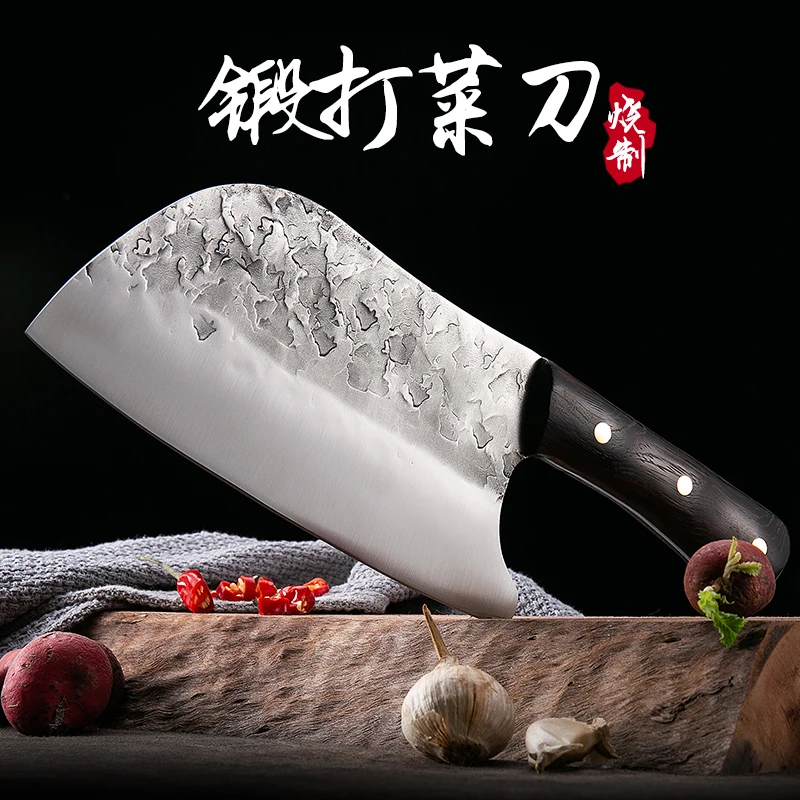 

Кухонный нож XITUO, традиционный кованый кухонный нож шеф-повара, острый, из высокоуглеродистой стали, для мяса, для мясника, инструмент для го...