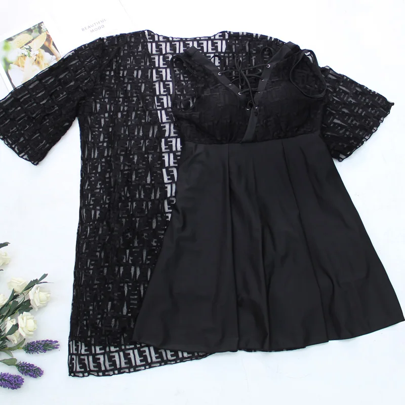 Big Size Swimsuit for Women High Waist Swimwear Loose Beach Dress Solid Beachwear
Big Size Swimsuit for Women High Waist Swimwear Loose Beach Dress Solid Beachwear