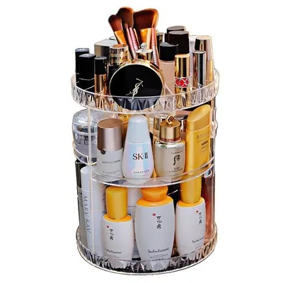 360 degree rotating cosmetic storage box jewelry storage box cosmetic crystal shelf display stand large capacity
360 degree rotating cosmetic storage box jewelry storage box cosmetic crystal shelf display stand large capacity