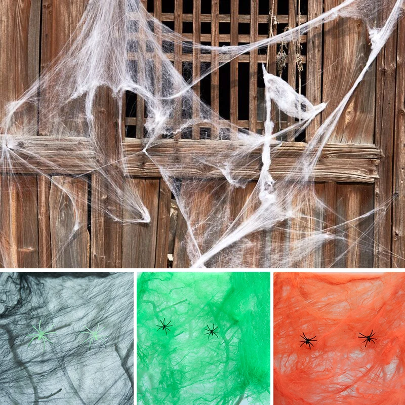 Spider Web Halloween Decor with Fake Spider Haunted Cute Suitable for Indoor and Outdoor Halloween Decoration ALS88 
Spider Web Halloween Decor with Fake Spider Haunted Cute Suitable for Indoor and Outdoor Halloween Decoration ALS88