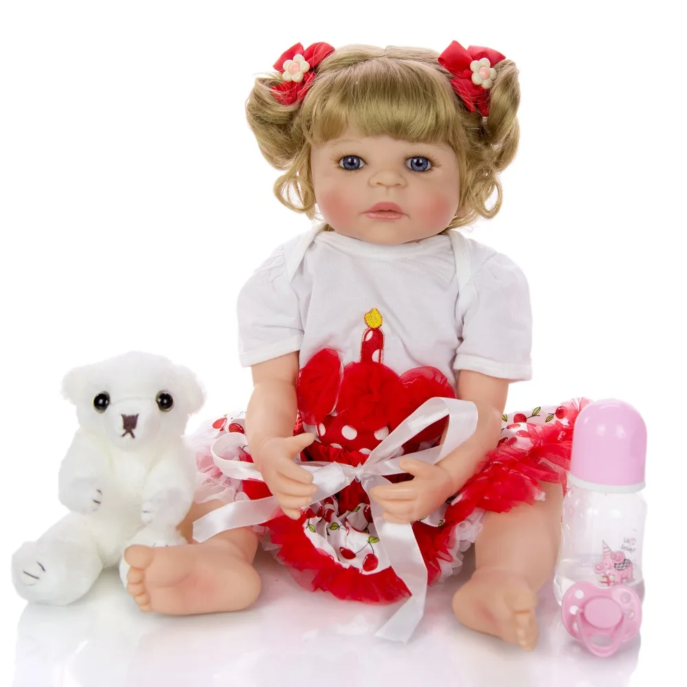 Full Silicone Vinyl Reborn Baby Doll bambole girl Princess cute Newborn Bebe Alive Children Birthday Gift 55cm paly house toy
Full Silicone Vinyl Reborn Baby Doll bambole girl Princess cute Newborn Bebe Alive Children Birthday Gift 55cm paly house toy