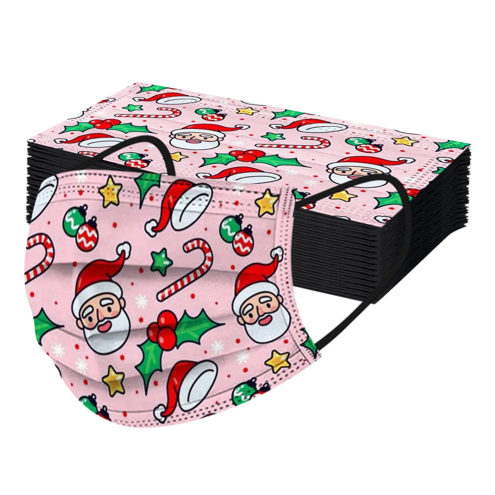 50pc Christmas Face Masks For Adult Santa Claus Printed Mask Xmas Disposable Masks With Deisgn 3ply Mouth Mask Decoration
50pc Christmas Face Masks For Adult Santa Claus Printed Mask Xmas Disposable Masks With Deisgn 3ply Mouth Mask Decoration