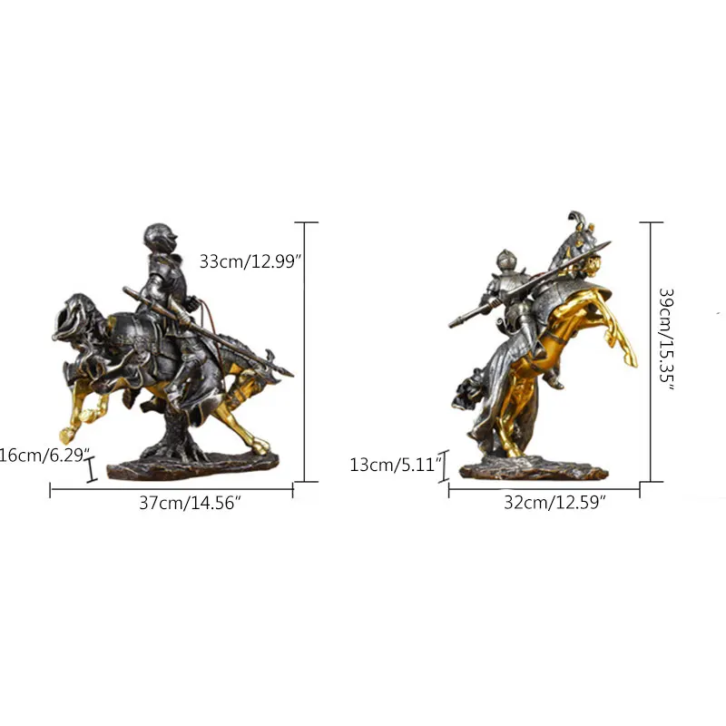 Ancient Roman Knights Sculpture Crafts Retro Resin Ornaments Character Armor Warrior Statue Home Desktop Decoration Figurine
Ancient Roman Knights Sculpture Crafts Retro Resin Ornaments Character Armor Warrior Statue Home Desktop Decoration Figurine