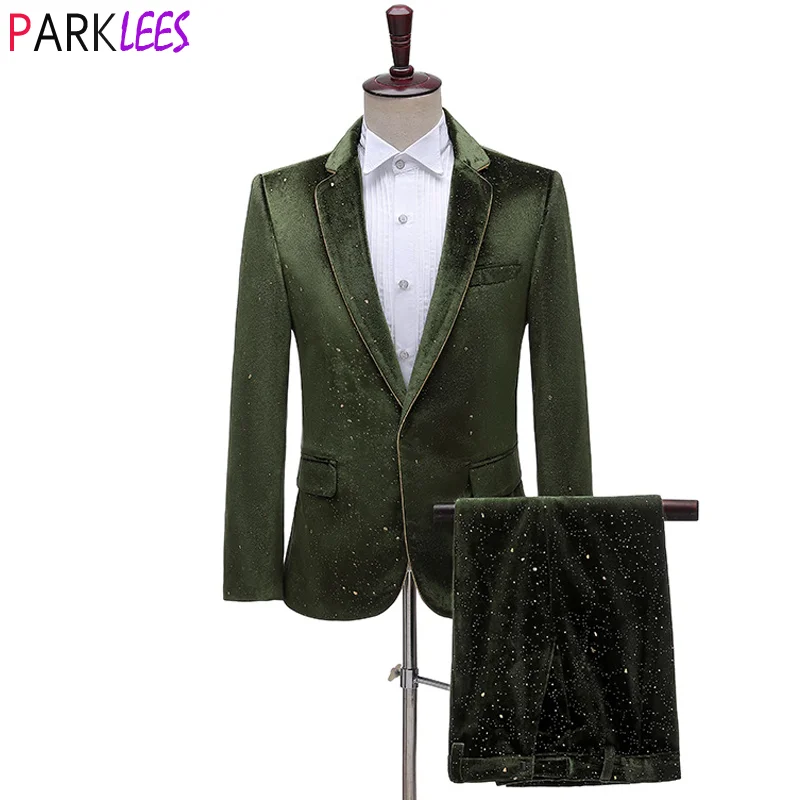 Green One Button Velvet Dress Suits Pants Men 2020 Luxury Brand Slim Fit Mens Tuxedo Suit Dinner Party Wedding Terno Masculino
Green One Button Velvet Dress Suits Pants Men 2020 Luxury Brand Slim Fit Mens Tuxedo Suit Dinner Party Wedding Terno Masculino