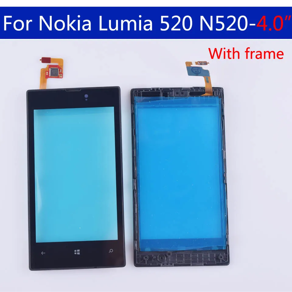 10 штук в партии чехол с подставкой и отделениями для карт Nokia Lumia 520 N520 сенсорный