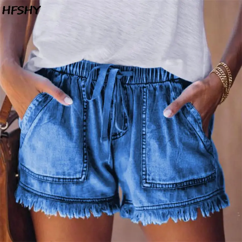 Women High Waist Lace Up Short Jeans Summer Fashion Sexy Ripped Denim Shorts Casual Elastic Waist Vintage Thin Shorts Streetwear
Women High Waist Lace Up Short Jeans Summer Fashion Sexy Ripped Denim Shorts Casual Elastic Waist Vintage Thin Shorts Streetwear