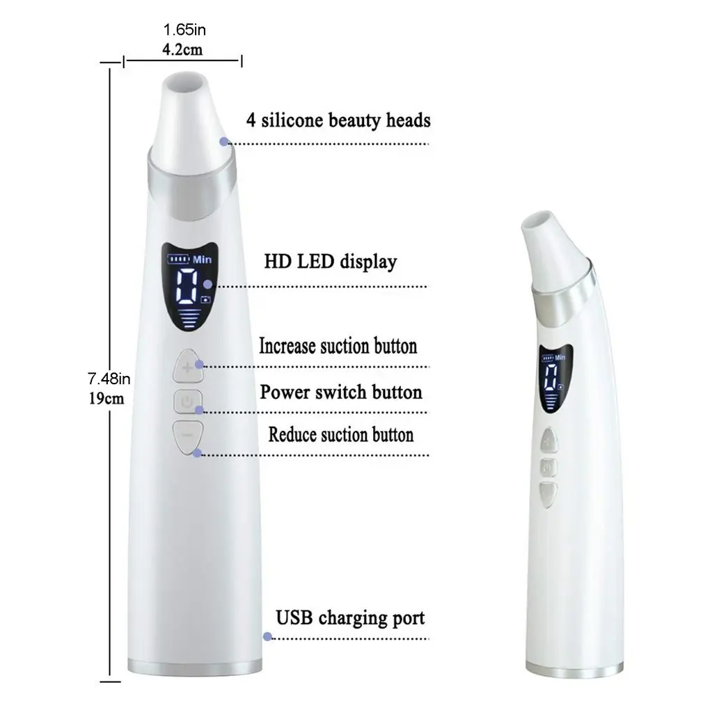Electric Visual Cleaning Blackhead Removal Instrument Camera WiFi Visual Pore Suction Machine Rechargeable Facial Pore Cleaner
Electric Visual Cleaning Blackhead Removal Instrument Camera WiFi Visual Pore Suction Machine Rechargeable Facial Pore Cleaner