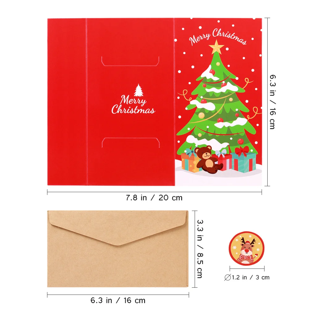 PRETYZOOM 30pcs Christmas Gift Cards with Envelopes 30-count Set Xmas Money Wallet 5 Patterns Greet Cards with Holders and
PRETYZOOM 30pcs Christmas Gift Cards with Envelopes 30-count Set Xmas Money Wallet 5 Patterns Greet Cards with Holders and