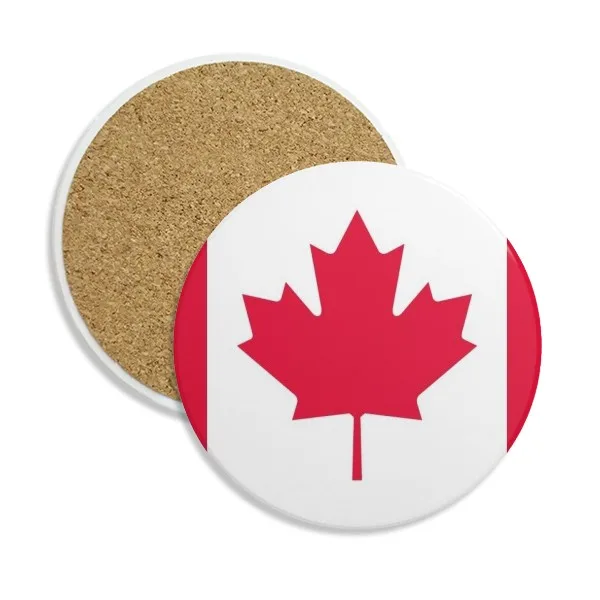 

Canada National Flag North America Country Stone Drink Ceramics Coasters for Mug Cup Gift 2pcs