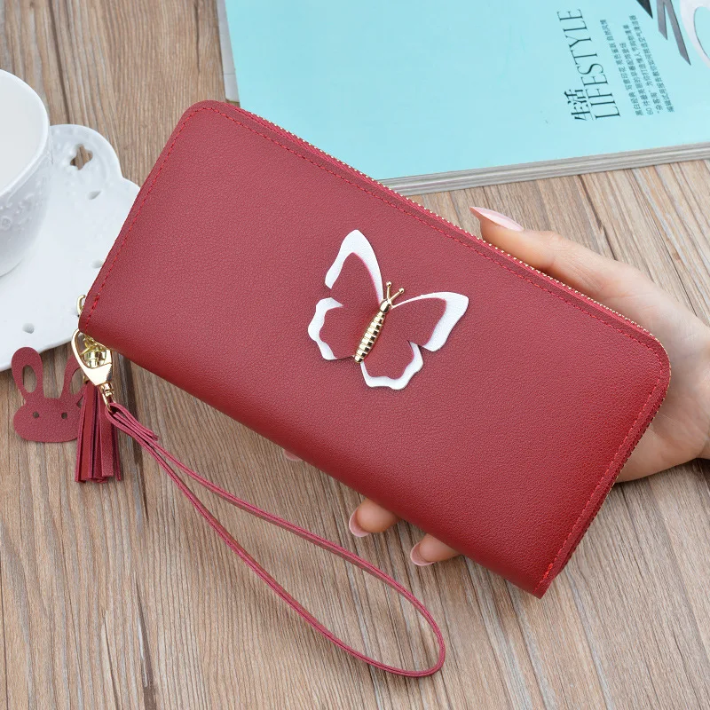 New 2020 Long Ladies Leather Wallet Women Zip Purse Butterfly Case Phone Clutch Money Bag Female Handbag Card Holder For Girl
New 2020 Long Ladies Leather Wallet Women Zip Purse Butterfly Case Phone Clutch Money Bag Female Handbag Card Holder For Girl