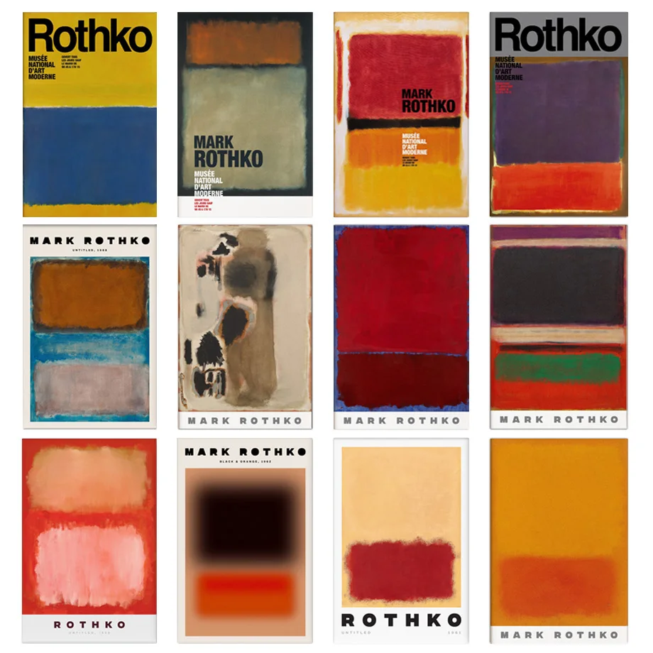 Rothko Classic Abstract Color Block Works Wall Art Canvas Painting Nordic Posters And Prints Wall Pictures For Living Room Decor
Rothko Classic Abstract Color Block Works Wall Art Canvas Painting Nordic Posters And Prints Wall Pictures For Living Room Decor