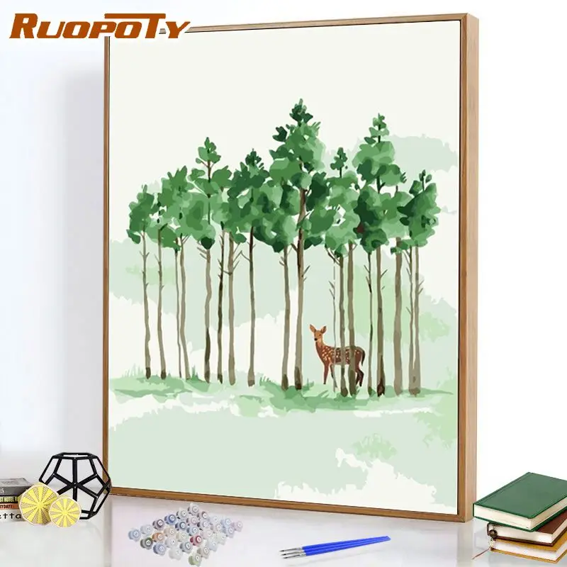 RUOPOTY DIY Acrylic Painting By Numbers Tree Beer Handpainted Kits On Canvas Drawing Art Unique Gift Wall Decor
RUOPOTY DIY Acrylic Painting By Numbers Tree Beer Handpainted Kits On Canvas Drawing Art Unique Gift Wall Decor