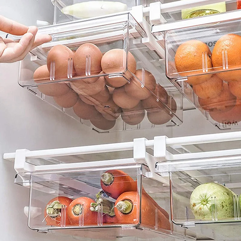 2 Pcs Fridge Organizer,Drawer Refrigerator Organizer,Pull Out Fridge Storage Bins Containers for Fruit Vegetable
2 Pcs Fridge Organizer,Drawer Refrigerator Organizer,Pull Out Fridge Storage Bins Containers for Fruit Vegetable
