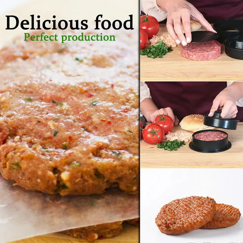 Non-Stick Hamburger Press with Wood Handle Meat Pie Presses Stuffed Burger Mold Maker Home DIY Baking BBQ Kitchen Accessories
Non-Stick Hamburger Press with Wood Handle Meat Pie Presses Stuffed Burger Mold Maker Home DIY Baking BBQ Kitchen Accessories