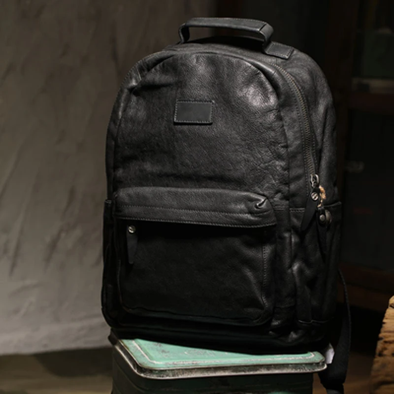 Retro tide style full head layer cowhide men's handmade leather backpack retro full leather mountaineering bag men's backpack
Retro tide style full head layer cowhide men's handmade leather backpack retro full leather mountaineering bag men's backpack