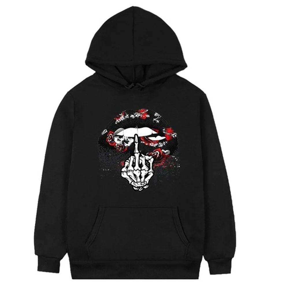 Y2k Tops Goth Autumn and Winter Clothes Men and Women Halloween Skull Lip Printing Hoodie Long Sleeve Casual Sweatshirt
Y2k Tops Goth Autumn and Winter Clothes Men and Women Halloween Skull Lip Printing Hoodie Long Sleeve Casual Sweatshirt