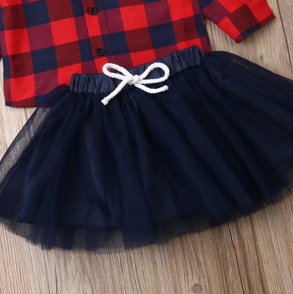 Toddler Kid Baby Girl 3M-4T Plaid Tops T-shirt+Tulle Skirt Outfits Clothes 2Pcs Set
Toddler Kid Baby Girl 3M-4T Plaid Tops T-shirt+Tulle Skirt Outfits Clothes 2Pcs Set