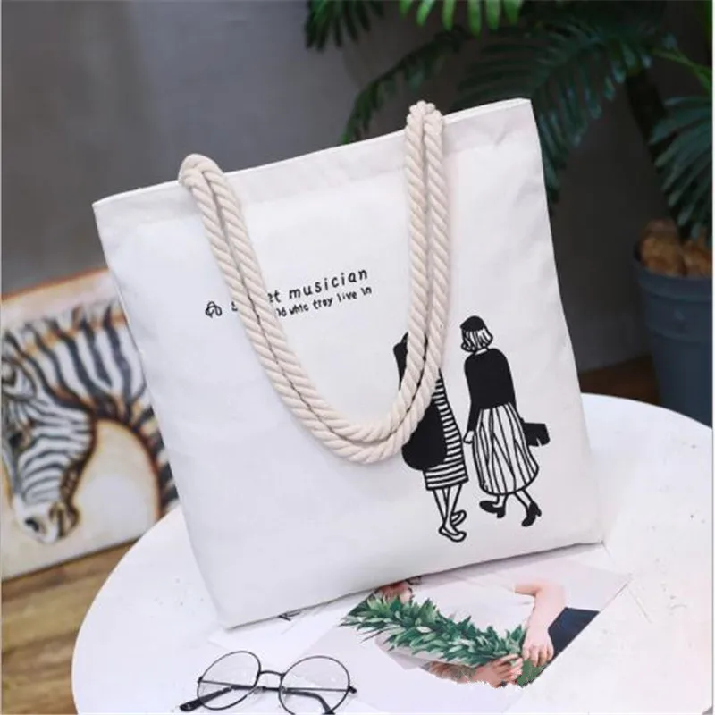 Large Capacity Canvas Tote Bag Fabric Cotton Cloth Reusable Shopping Bag Women Beach Handbags Printed Shopping Bags
Large Capacity Canvas Tote Bag Fabric Cotton Cloth Reusable Shopping Bag Women Beach Handbags Printed Shopping Bags