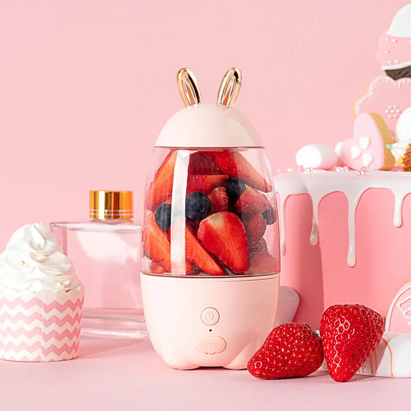 Portable Juicer Household Electric Juicer Cup Fruits USB Charging Mini Smoothie Blender Outgoing Juicer Extractor Rabbit Shape
Portable Juicer Household Electric Juicer Cup Fruits USB Charging Mini Smoothie Blender Outgoing Juicer Extractor Rabbit Shape