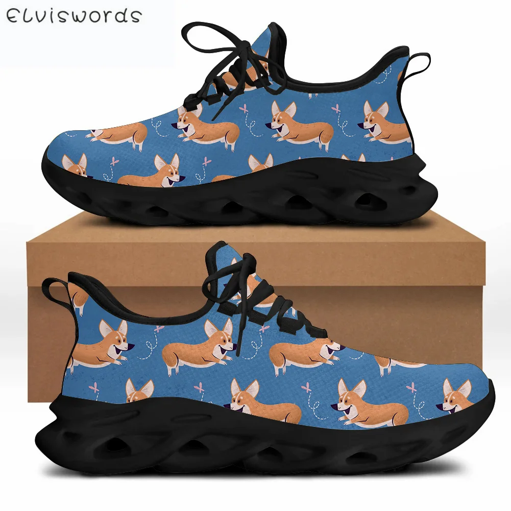 ELVISWORDS Cute Corgi Dog Animal Prints Fashion Casual Men Sneakers Shoes Lace-up Comfortable Breathable Men's Walking Shoes Man
ELVISWORDS Cute Corgi Dog Animal Prints Fashion Casual Men Sneakers Shoes Lace-up Comfortable Breathable Men's Walking Shoes Man