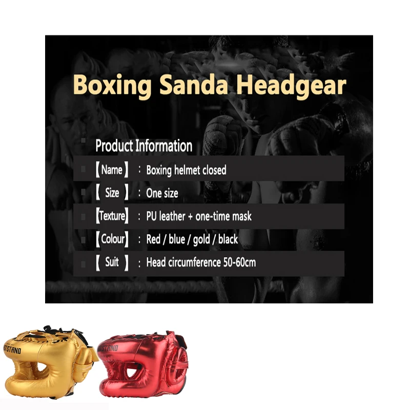 Boxing Helmet Closed Type For Men and Women Protective Sanda Headhelmet MMA Kickboxing Karate Training Sparring Helmet
Boxing Helmet Closed Type For Men and Women Protective Sanda Headhelmet MMA Kickboxing Karate Training Sparring Helmet