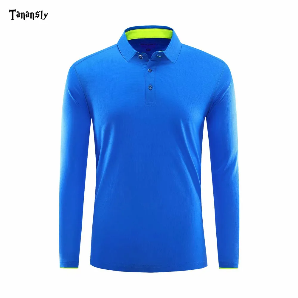 Мужские рубашки-поло для гольфа спортивная одежда с длинным рукавом тренировок