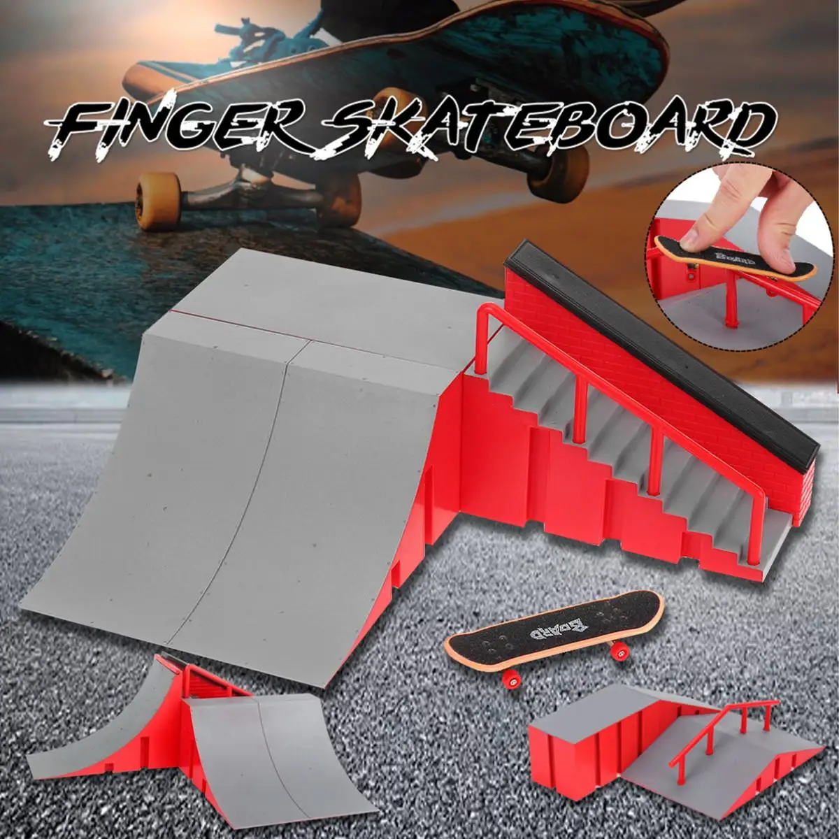 Newest Skate Park Ramp Parts for Fingerboard Finger Board Ultimate Parks Kids Toys for Children Fingerboard Finger Board
Newest Skate Park Ramp Parts for Fingerboard Finger Board Ultimate Parks Kids Toys for Children Fingerboard Finger Board