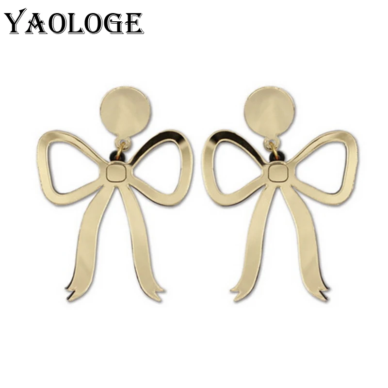 YAOLOGE New Popular Golden Bow Pendant Korea Style Wedding Acrylic Ear Accessories Gifts Beautiful Gifts For Women Anti-allergy 
YAOLOGE New Popular Golden Bow Pendant Korea Style Wedding Acrylic Ear Accessories Gifts Beautiful Gifts For Women Anti-allergy