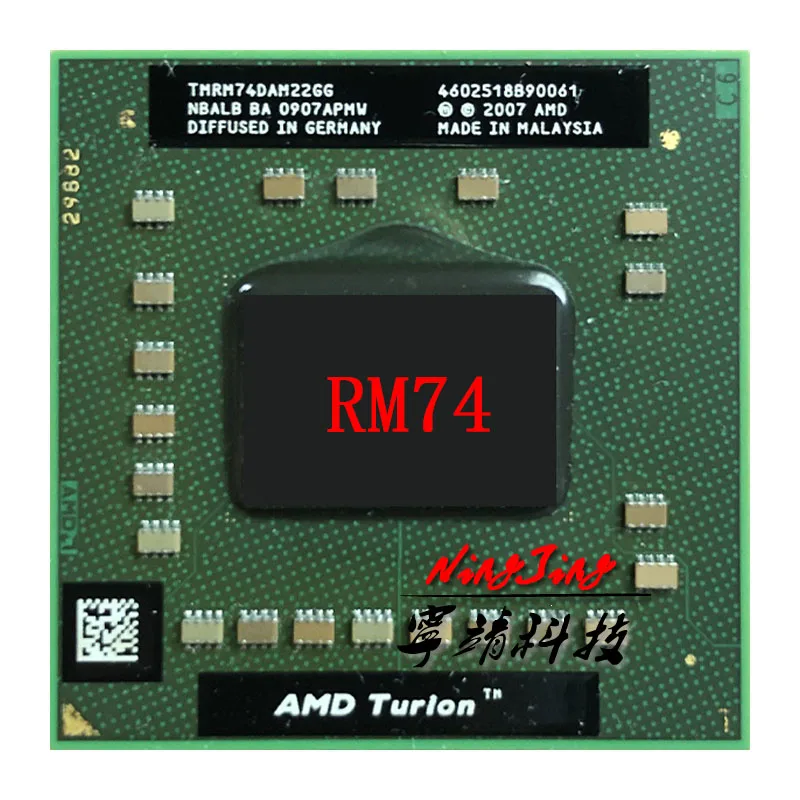 AMD Turion 64 X2 Mobile technology RM 74 RM74 2 ГГц двухъядерный двухпоточный процессор TMRM74DAM22GG