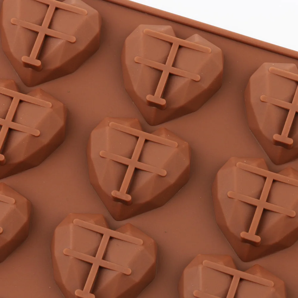 3D Diamond Love Heart Shape Mold Silicone Chocolate Cookie Muffin Baking Tool Cake Decorating Tools 1/8 Cavity
3D Diamond Love Heart Shape Mold Silicone Chocolate Cookie Muffin Baking Tool Cake Decorating Tools 1/8 Cavity