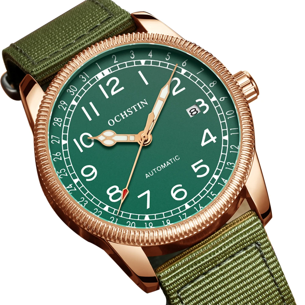 OCHSTIN Green Digital Dial Calendar Nylon Strap Waterproof Mens Mechanical Watches Top Brand Automatic Sport Male Wrist Watches
OCHSTIN Green Digital Dial Calendar Nylon Strap Waterproof Mens Mechanical Watches Top Brand Automatic Sport Male Wrist Watches