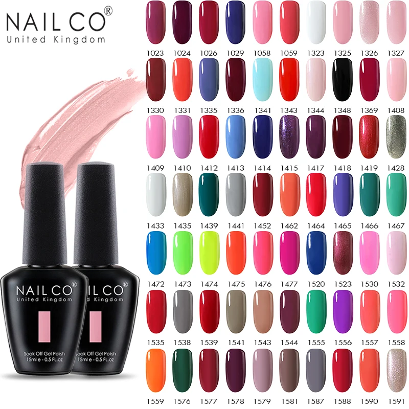 NAILCO 15 мл УФ гель для ногтей Весна и лето Полупостоянный Гель лак Verni Hybrid Art не