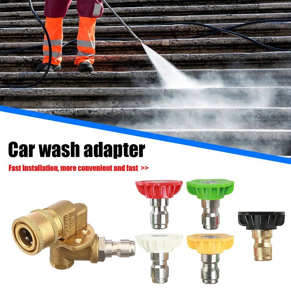5pcs/Set 1/4" Quick Connector Car Washing Nozzles 65 Spraying Angle Copper Jet Lance Nozzle High Pressure Washer Spray Nozzle
5pcs/Set 1/4" Quick Connector Car Washing Nozzles 65 Spraying Angle Copper Jet Lance Nozzle High Pressure Washer Spray Nozzle