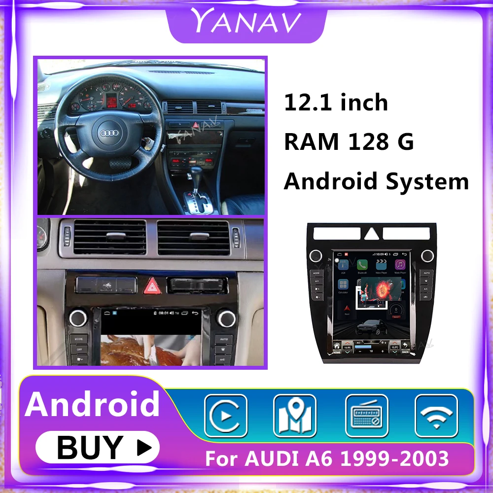Автомагнитола 12,1 дюйма, 2 Din, Android, GPS, стереоприемник для Audi A6 1999-2003, вертикальный экран, мультимедиа, Mp4, DVD-плеер, 128G
Автомагнитола 12,1 дюйма, 2 Din, Android, GPS, стереоприемник для Audi A6 1999-2003, вертикальный экран, мультимедиа, Mp4, DVD-плеер, 128G