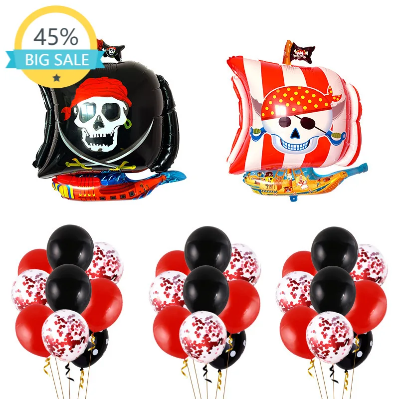 1Set Pirate Theme Birthday Decoration Set Helium Ballon Party Balloon Decoration Baby Shower Halloween Party Decor Globos 
1Set Pirate Theme Birthday Decoration Set Helium Ballon Party Balloon Decoration Baby Shower Halloween Party Decor Globos