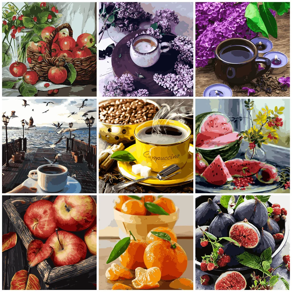 DIY Paintings By Numbers Fruit and Coffee No Frame Paints By Numbers 32 Colors Hand Painted Level:4 Stars VA-2768
DIY Paintings By Numbers Fruit and Coffee No Frame Paints By Numbers 32 Colors Hand Painted Level:4 Stars VA-2768