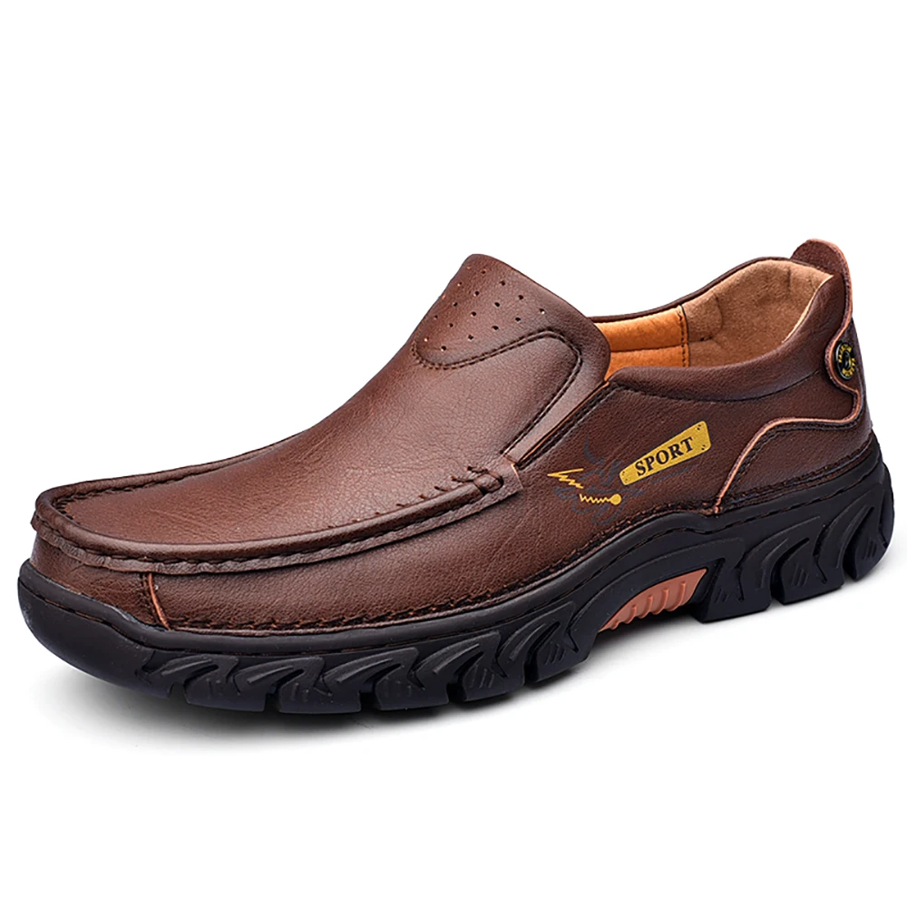 New Spring Summer Men's Business Casual Genuine Leather Shoes Soft Bottom Lazy Driving Shoes Breathable Single Loafer Flat Shoes
New Spring Summer Men's Business Casual Genuine Leather Shoes Soft Bottom Lazy Driving Shoes Breathable Single Loafer Flat Shoes