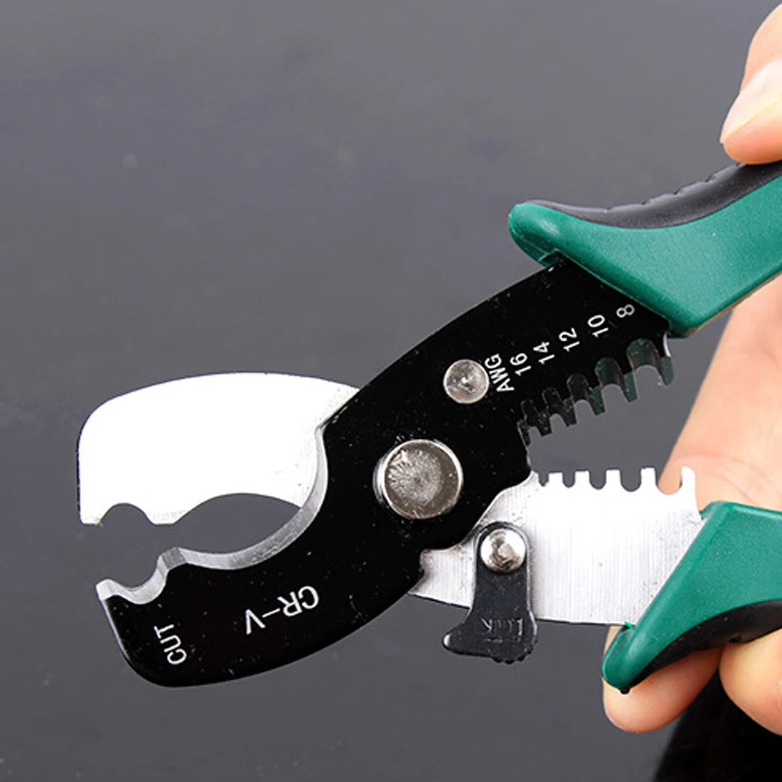 

Hand Tools 8" Wire Stripper Cable Cutting Scissor Stripping Pliers Cutter 1.6-4.0mm Multi Tool High-carbon Steel
